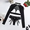 Andere Höschen Diccvicc Sexy Dessous Langarm Cosplay Porno Spitze Unterwäsche BH Panty Set Unzensiert Erotik Kostüme Exotisches Kleid 230411