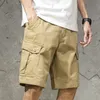 Herren Shorts Sommer Herren Military Cargo Shorts Solide Multi Pocket Freizeit Fitness Lose Arbeitshose Street Herren Tactical Sprint 230412