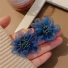 Stud -oorbellen grote stoffen bloem voor vrouwen trendy charmes 2023 mode sieraden dames elegante accessoires meisjes geschenken