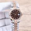 Dam orologio klocka 28/31MM Rose guld Rostfritt stål Automatisk Mekanisk Lysande Vattentät Dam Armbandsur modekläder Montre de klockor Presentarmband