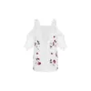 Dames blouses dames mode print v nek casual shirt bloemen en kanten top dames oefening tops