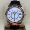 Luxury Wristwatch BRAND NEW Sky-Dweller White Gold BLUE DIAL 42mm Jubilee Watch 326934 Men's Automatic Mechanical 9003 Watchs