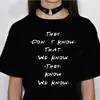 Womens TShirt Friends Tv Show t-shirts femmes bande dessinée harajuku haut graphique femme des années 2000 vêtements 230411