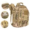 Grande capacité militaire tactical sac à dos armée assaut à sac de bord extérieur 3 jours de voyage extensible Randonnée de randonnée MOLLE BUG OUT SAG 230412