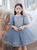 Vestidos de menina vestido de bebê 2023 para meninas para princesa tutu beleza concurso festa de aniversário tule roupa infantil