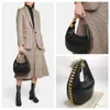 Stella McCartney Zipped Sac épaule Frayme Small Small Hobo Hobo Sacs de la meilleure qualité de la meilleure qualité avec sac de luxe de sac à main Black Gold Médoil