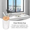 Dinnerware Sets Coffee Cups Glass Drinking Love Money Drinks Clear Water Lids Glasses