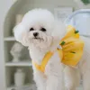 Собачья одежда 2023 Дизайнерская одежда Желтая розовая ананасовый