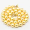 Kedjor Vackra runda 10mm Multicolor Sea Shell Pearl Halsband Pärlor Diy Girl Fashion Jewelry Making Design Mors dag gåva