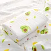 Blankets Six-layer Cotton Gauze Born Blanket Soft Absorbent Bath Towel Cartoon Print Four Seasons Universal Baby