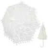 Paraplu's Bad Accessoires Kinderen Kanten Paraplu Bruiloft Bruids Noodzaak 47x47x44cm Bruid Parasol Wit Plastic Strand Vakantie