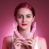 Face Massager HSKOU Lifting Device LED Pon Therapy Slimming Vibration Massager Double Chin V-shaped Cheek Lift Face 230411