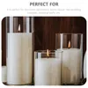 Candle Holders Holder Cup Tealight Votive Clear Tea Light Container Table Chimney Cylinder Wax Empty Cups Pillar Tube