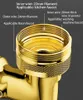 Bathroom Shower Heads Black Gold all Copper Faucet Extender 1080 Degree Rotary Universal Joint Mechanical Arm Splash Pad Adapter Swivel Bubbler 230411