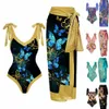 Dames badmode vrouw Retro zwempak vakantie strandkleding gedrukte strandjurk vintage designer badpak zomer surfkleding