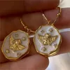 Pendant Necklaces Vintage Carved Design Angel Geometric Po Frame Necklace Charm Openable Locket For Women Men Memorial Jewelry