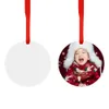 New Sublimation Blank Christmas Ornament DoubleSided Xmas Tree Pendant Multi Shape Aluminum Plate Metal Hanging Tag Holidays Decoration