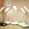 Desk Lamps Led Desk Lamp USB Powered Foldable Night Light Emergency Lamp 3 Color Dimmable Bedroom Bedside Lamp Portable Lamp P230412