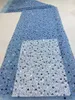 Fabric and Sewing 26 Colors Designer Lace Sequins Beaded Pearl Crafts For Evening Dress Cloth By The Yard 230412