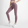 LL-90 Roupa feminina de ioga para corrida leggings justas calça exercício adulto meia-calça de cintura alta roupa de fitness meninas elásticas justas academia respirável roupas esportivas