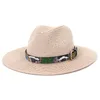 Chapeaux de soleil d'été classique chapeau de paille pour les femmes en plein air vacances plage chapeaux décontracté Jazz casquette Chapeu Masculino