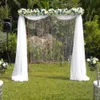 Sheer Curtains Wedding Arch Tabel Szyfonowy Tłok Drapery Ceremonia Recepcja Swag Wisząca dekoracja 230412