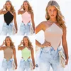 Women's Sweaters Sexy And Fashionable Knitted Solid Color Vest With Open Back Strap Belly Pocket Female2023