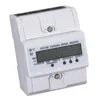 Livraison gratuite 3x5 (80A) compteur d'énergie électrique KWH triphasé montage sur rail DIN LCD Xtfku