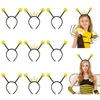 Bandanas FRCOLOR 9pcs Antenne Bee Hair Hoops Bandeaux réalistes Couvre-chefs de fête pour les festivals de cosplay de performance