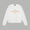 Designer's Autumn New Product Tested Quality Paris Home Cotton Long Sleeve Classic Letter Printing Couple Loose Pullover Sweatshirt