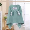 Towel Children's Coral Fleece Hooded Cloak Bath Wipe Bathrobe Cartoon 70x140cm