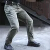 Pantaloni da uomo tattici impermeabili cargo da combattimento SWAT esercito attivo militare da lavoro pantaloni lunghi multitasche casual in cotone da uomo