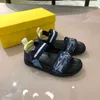 23ss boys sandals kids designer shoes Kids Shoes brand summer Ribbon splicing flatform sandals size 26-35 big Boys kids shoes