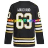 David Pastrnak Brad Marchand 100 ° Anniversario CCM Bruins Hockey Jersey Frederic Swayman Jake Debrusk Charlie McAvoy Hampus Lindholm Linus Ullmark Size S-XXXL