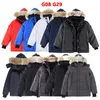 14 Farben Designerkleidung Top Qualität Kanada G08 G29 Parka Wolf Echtpelz Jacken Herren Daunenjacke Gans Parka Damen Mantel Winter Warme Damenmäntel mit Abzeichen XS-XXL