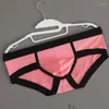 Underpants Factory Direct Supply Men's Panties Triangle Comfort Breathable Polyester Arm Summer Student Youth Sports Trend Sexy Men
