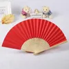 Decorative Figurines Traditional Chinese Fan Wedding Hand Fans Paper Bamboo Lace Folding Handheld Folded Holding Decor Abanicos Para Boda