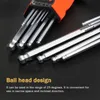 Electric Wrench 9PCS L Type Double-End Screwdriver Hex Set Allen Key Hexagon Flat Ball Torx Star Head Spanner Hand Tools 230412