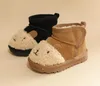 Winter Baby Snow Boots Kids Cartoon Warm Plush Cute Cotton Shoes Boys Girls Soft Sole Non-slip Toddler Boots