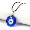 Pendant Necklaces Turkey Evil Blue Eye Necklace For Women Men Lucky Round Teardrop Shape Glass Choker Jewelry Accessories 2023