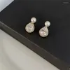 Boucles d'oreilles Uilz coréen mignon Imitation perle goutte pour les femmes boucle d'oreille eau mariée accessoires de mariage élégant bijoux oreille