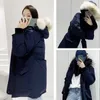 Women Down Parkas Goose Down Coat Kobiet zimowy Kurtka Reail Wolf Futro z kapturem ciepłe i wiatroodporne płaszcze z wyjmowaną kapitalem Ladies Parka 4 Style do Cho 4Q6U