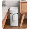 Avfallsbackar Smart Trash Can Push Type Trash Can With Storage Box Nordic Simple Home Badrum Vattentät smal sensor Box 230412