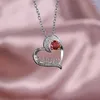 Anhänger Halsketten Herz Mama Halskette für Frauen mit 3 Farben Kristall Choker Schmuck O Kette Grace Muttertagsgeschenke