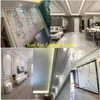 Wall Stickers 1 Roll Mirror Stainless Steel Plane Decorative Line Gold Sticker Self-adhesive Living Room Decorate Floor Tile