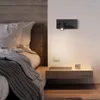 Lámparas de pared, lámpara LED, luz de lectura para dormitorio, cabecera, libro nocturno, rotación de 3W, punto de cabecera con interruptor de carga USB