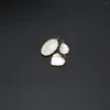 Pendant Necklaces 3PCS Heart Shaped Natural Mother Pearl Shell DIY Made Earrings Necklace Jewelry Accessories Gifts