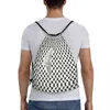 Sacs à provisions Calligraphie arabe Hatta Keffiyeh Sac à cordon pour sacs à dos de yoga Carte palestinienne Kufiya Pattern Sports Gym Sackpack