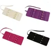 Bolsas de jóias rolo compacto portátil dobrável caso de armazenamento para brincos/colares/anéis/pulseiras/broches saco de viagem