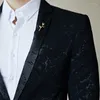 Herrenanzüge 2023 Spring Party Prom Blazer Shinny Yarn Anzug Mantel Herren Slim Fit Business Dress Jacket Formelle Jacken